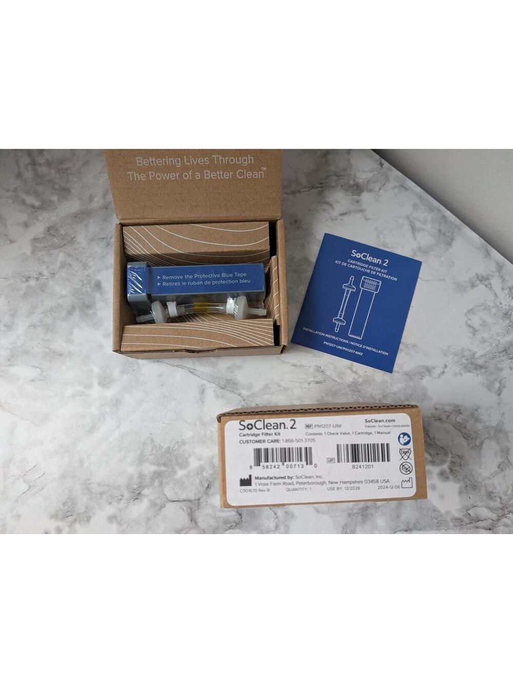New in Box Sealed Cartridge Filter Kit for SoClean 2 Machines Set of 2